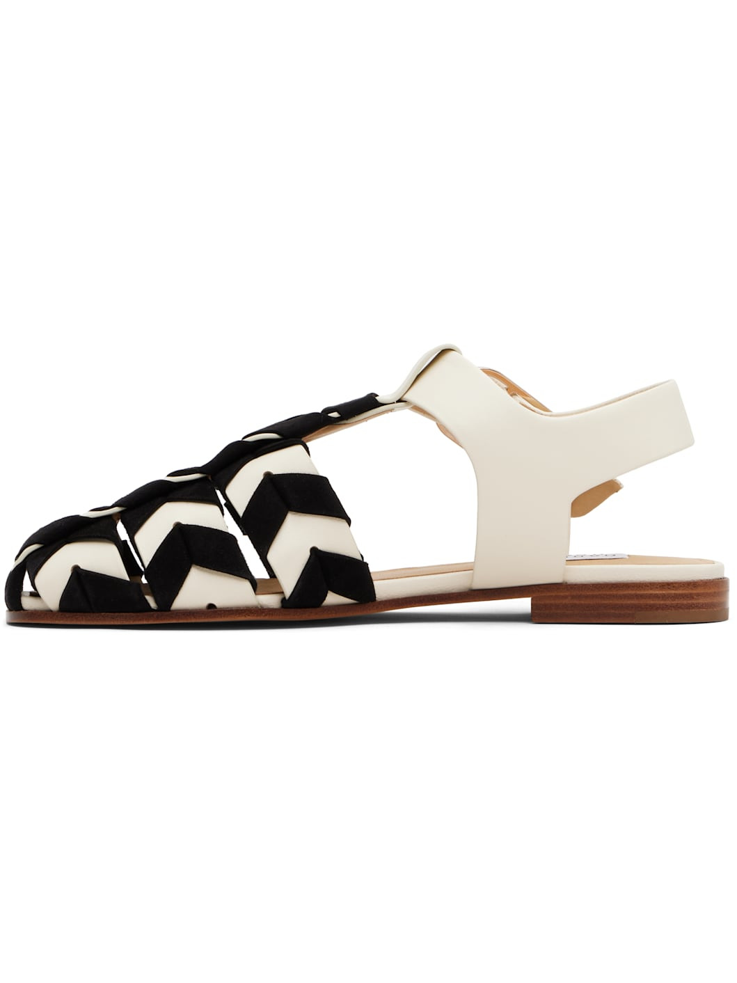Black & Off-White Willow Sandals - 3