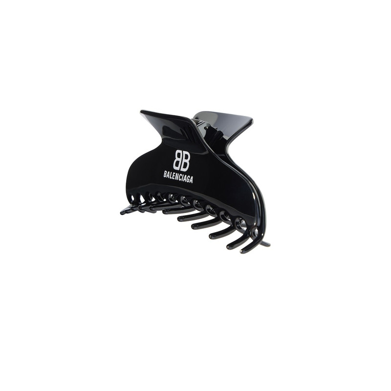 BALENCIAGA Women's Holli Hair Grip in Black/white outlook