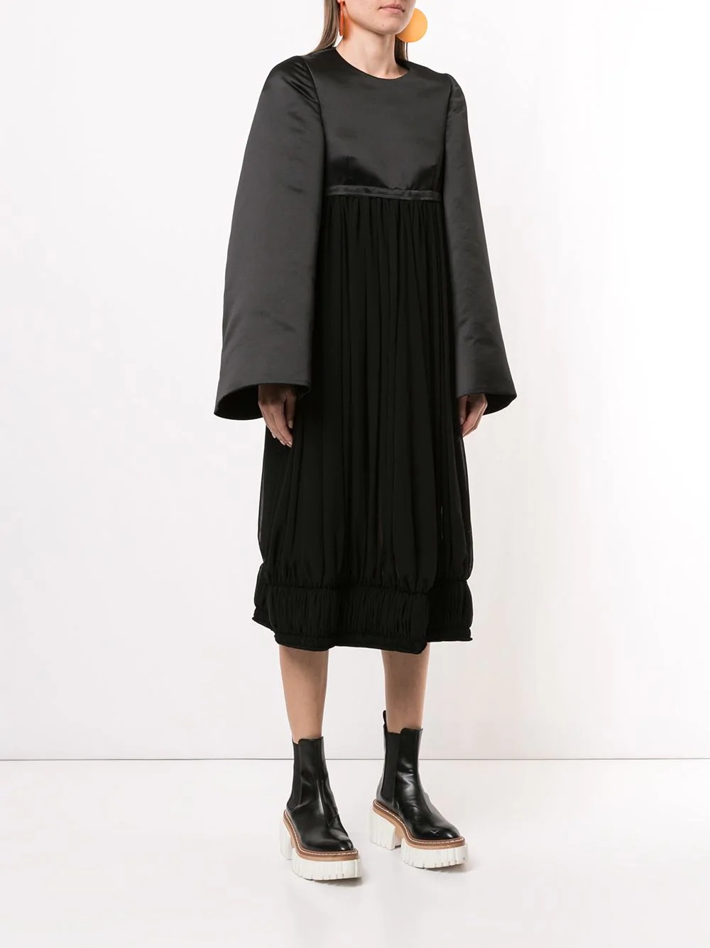 oversized panelled midi dress - 3