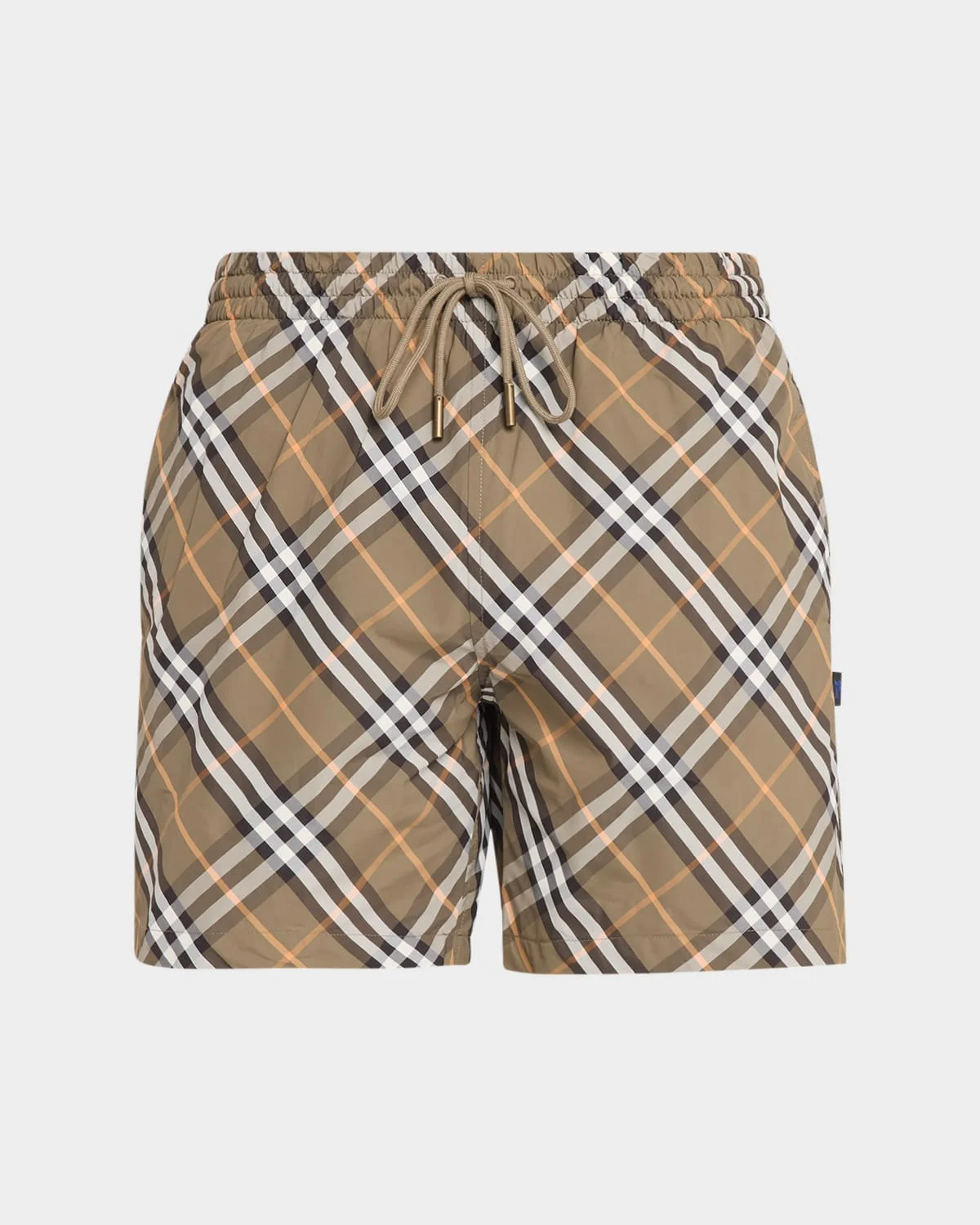 Men's Signature Check Swim Trunks - 1