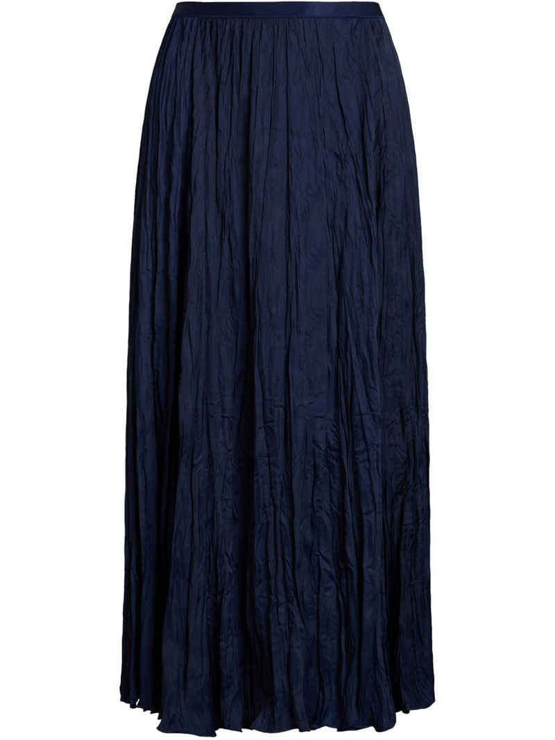 crinkled A-line midi skirt 1
