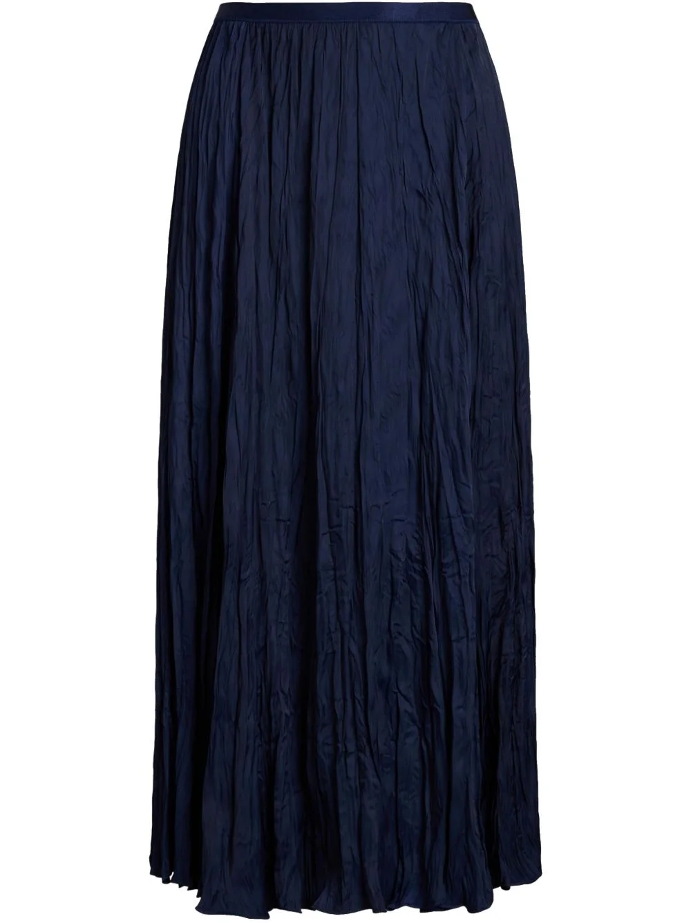 crinkled A-line midi skirt - 1