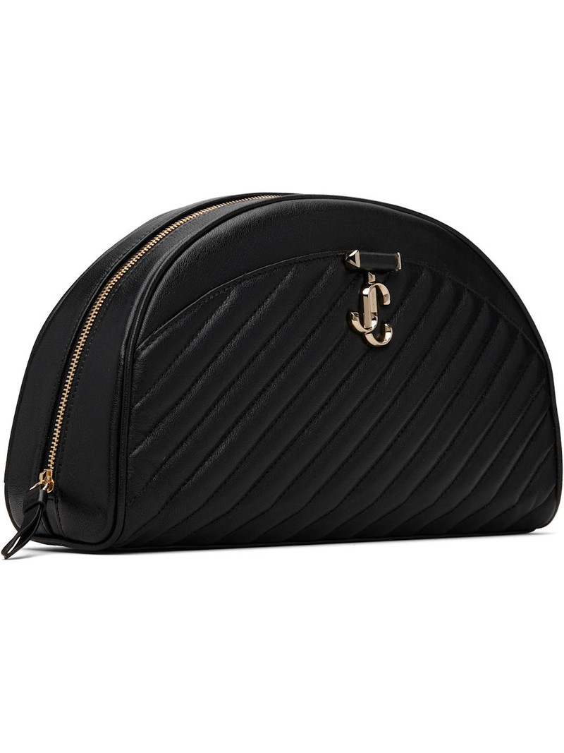 JIMMY CHOO Black Avn Curve Pouch outlook