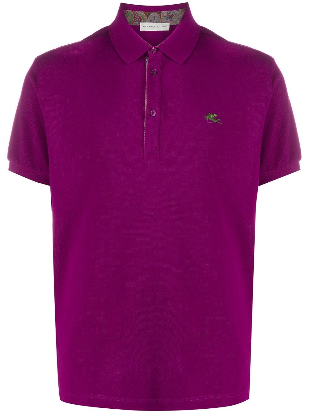 logo embroidered polo shirt - 1