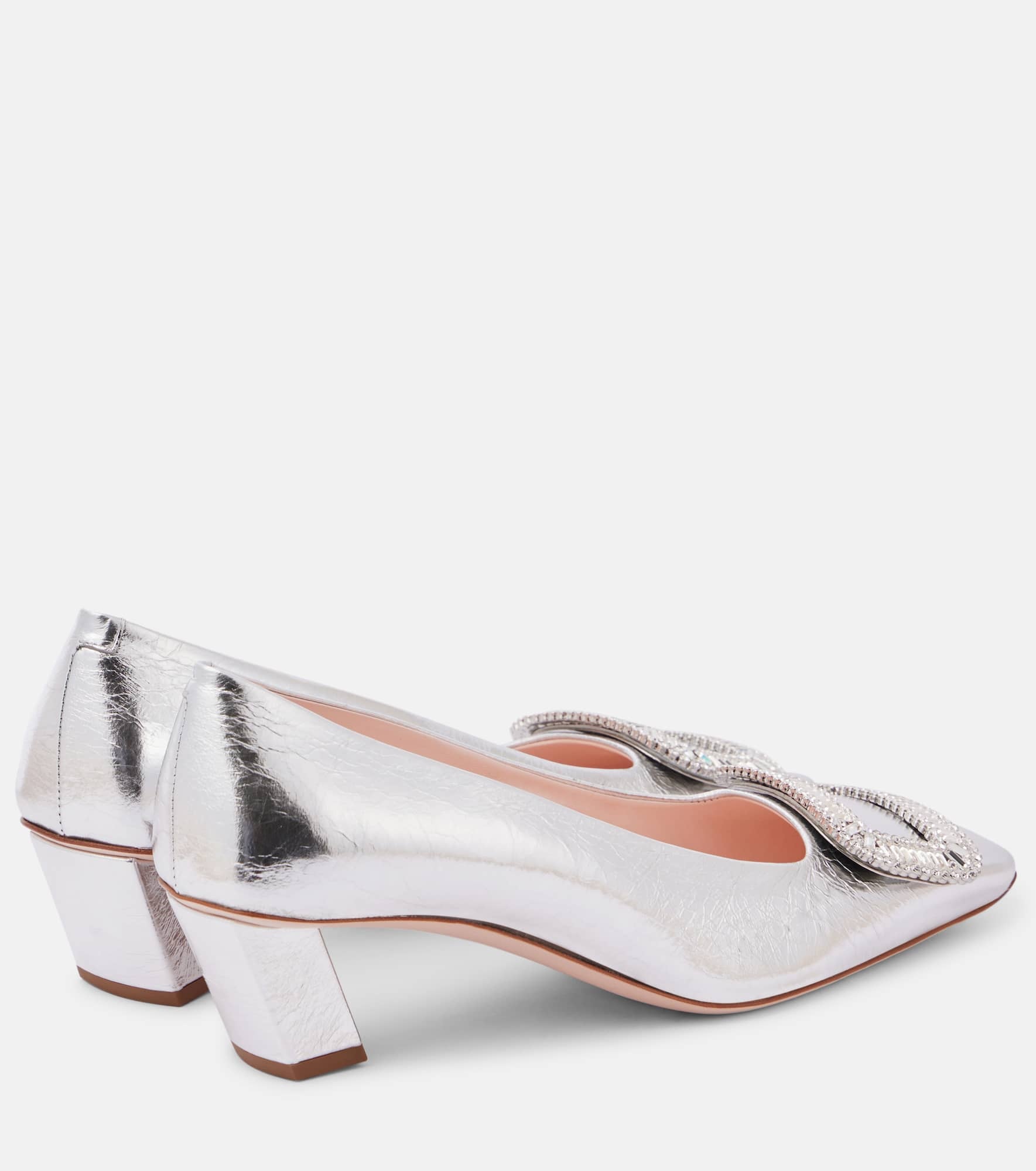 Belle Vivier 45 embellished pumps - 2