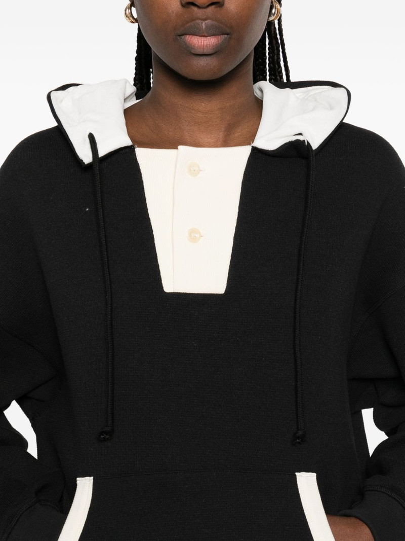 button-fastening hoodie 5