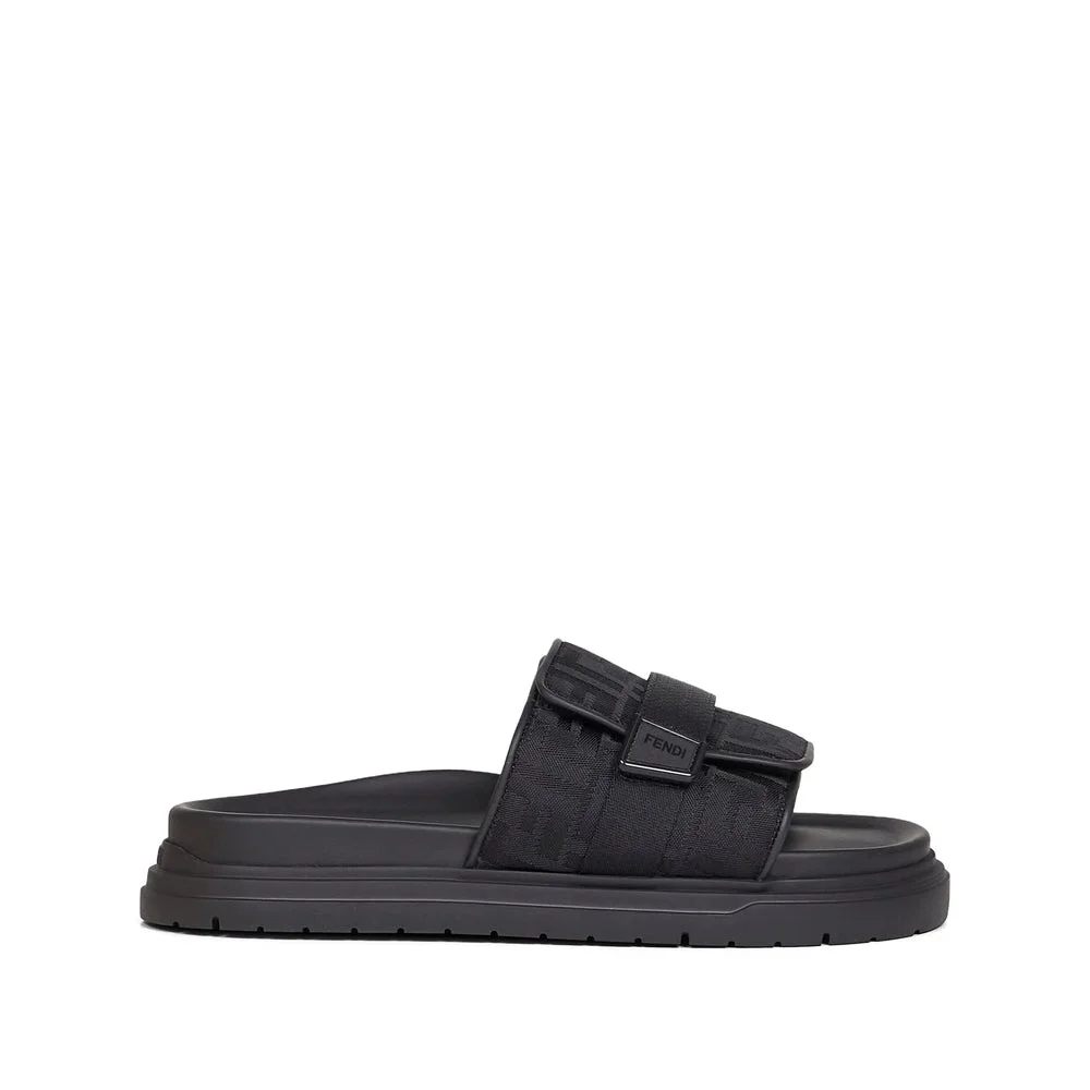 Fendi Black Flip-Flops & Slides Men - 1