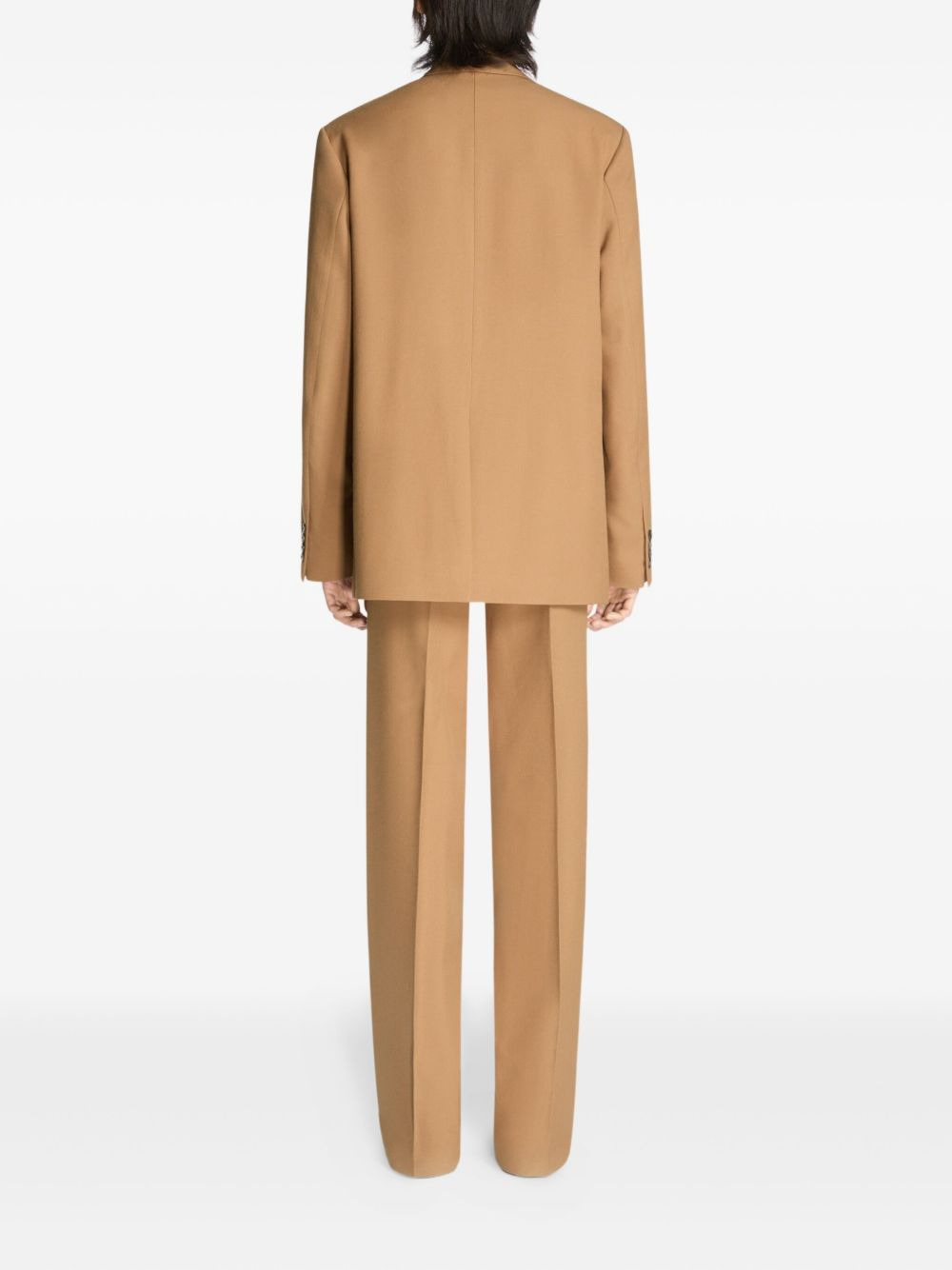 single-breast wool suit - 4