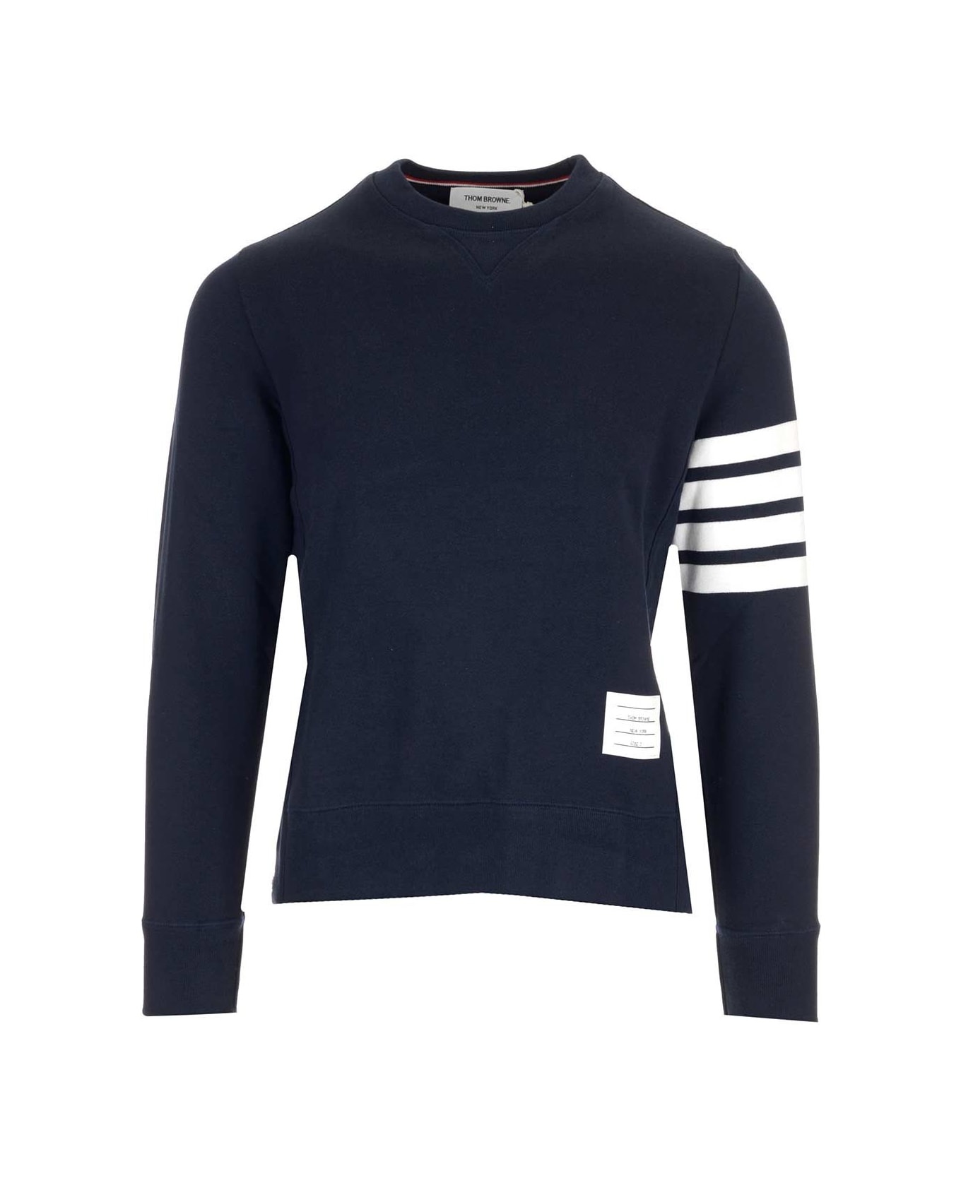 Blue "4-bar" Crewneck Sweatshirt - 1