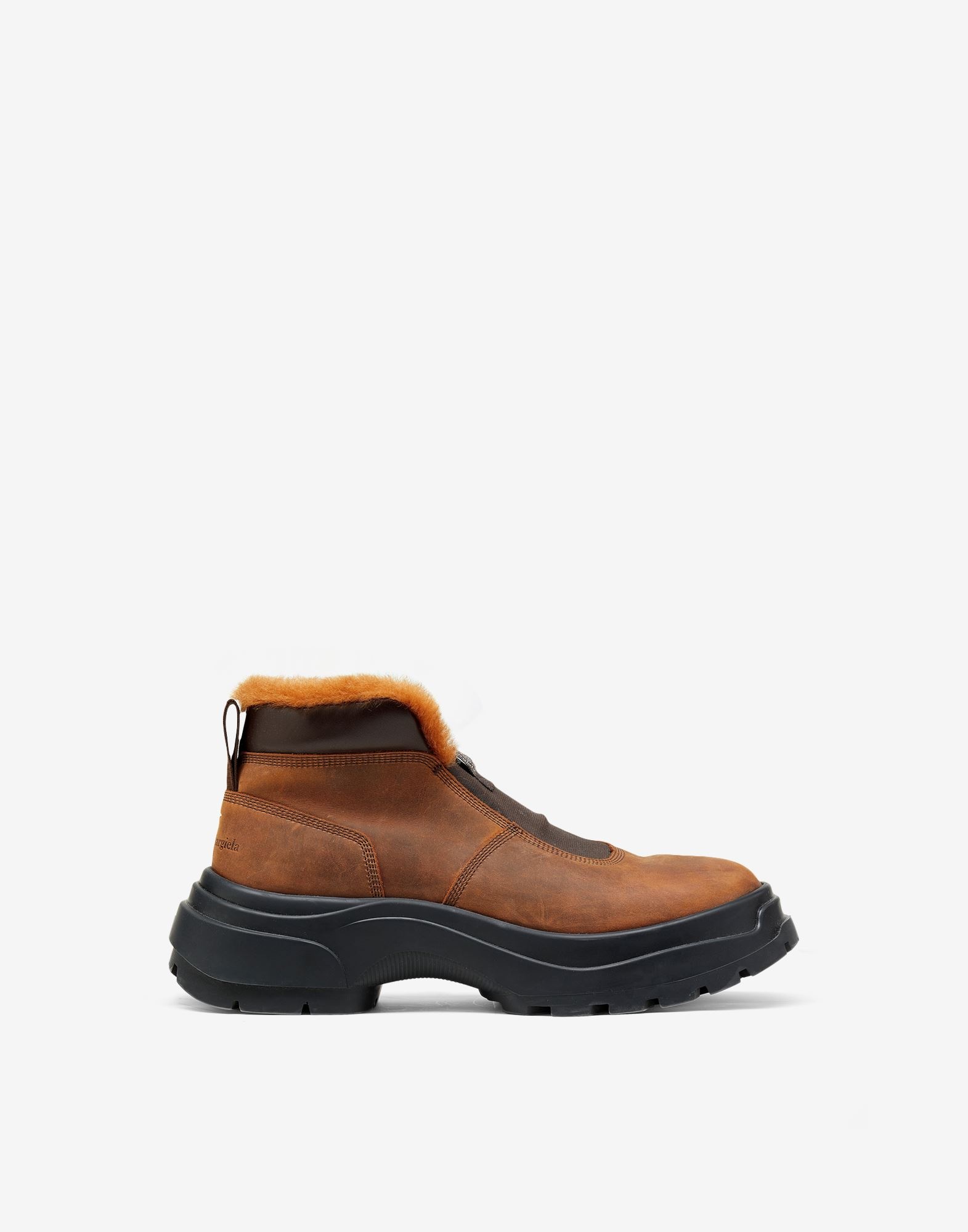 Shearling lace-up boots - 1