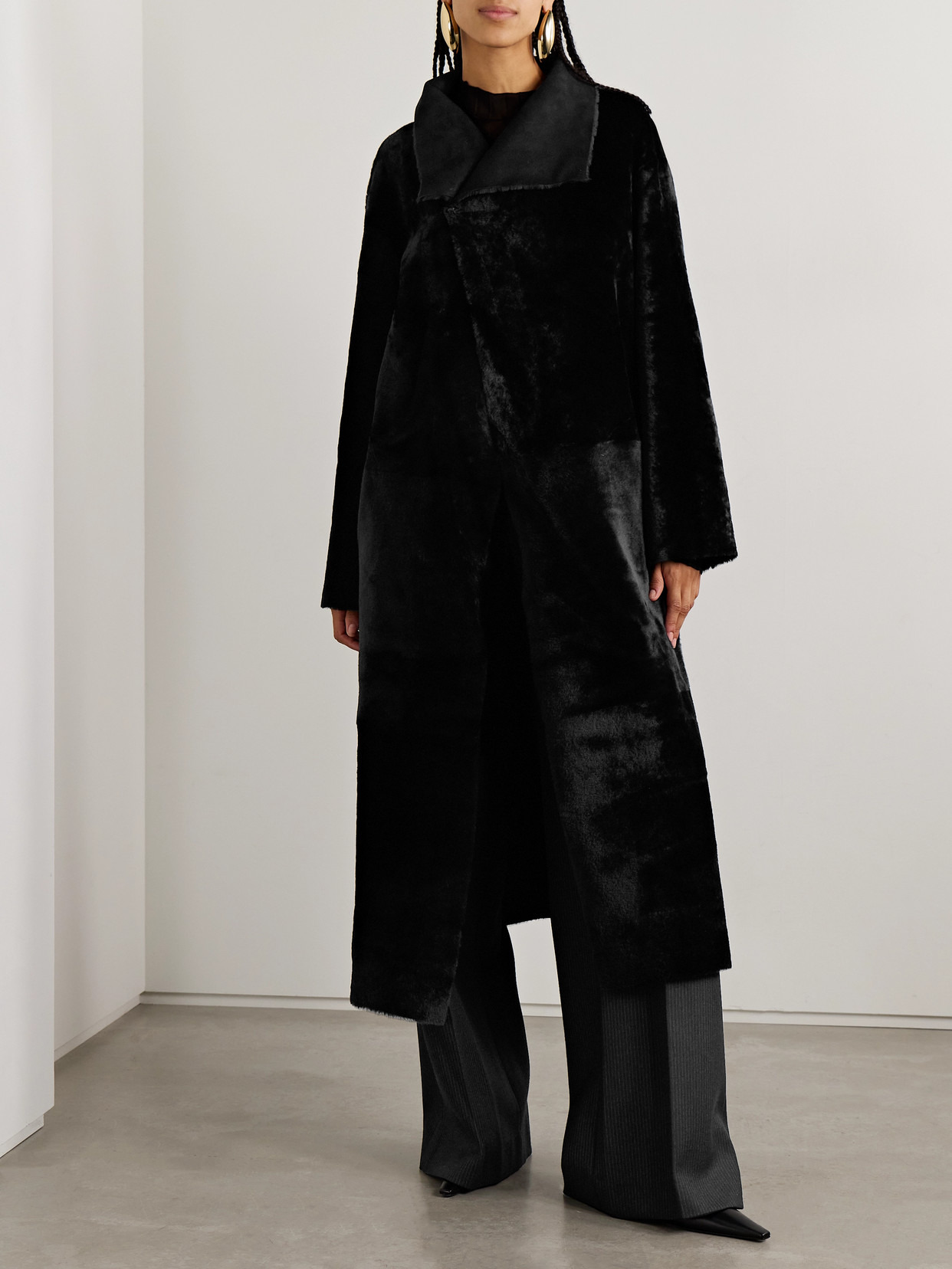 Merinos Oversized Shearling Coat - 5