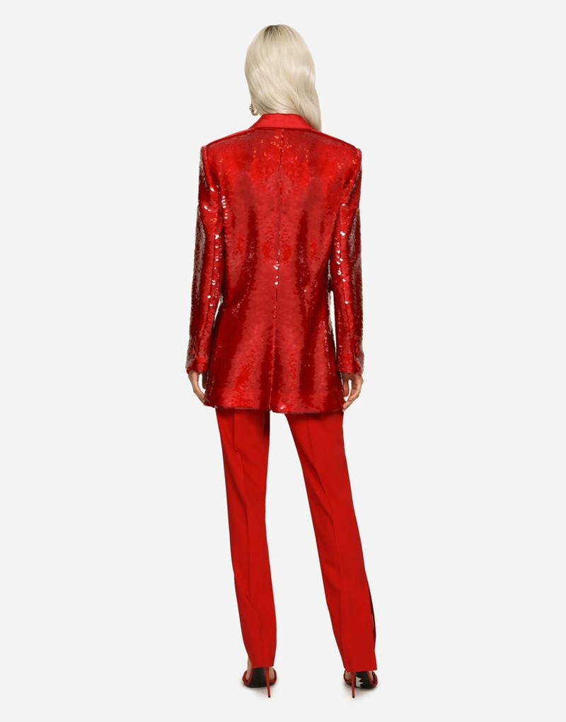 Single-breasted sequined jacket 3