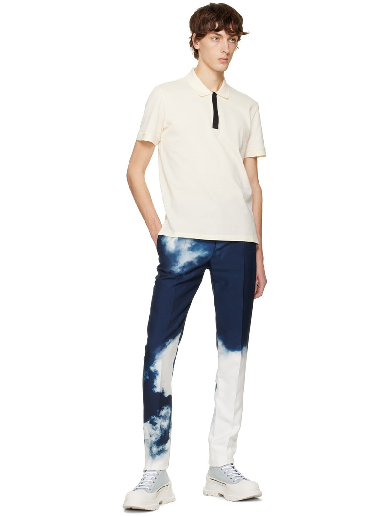 Alexander McQueen Blue Tread Slick Sneakers outlook