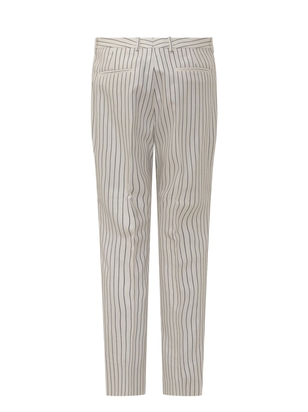 striped wool tailored trousers - 2