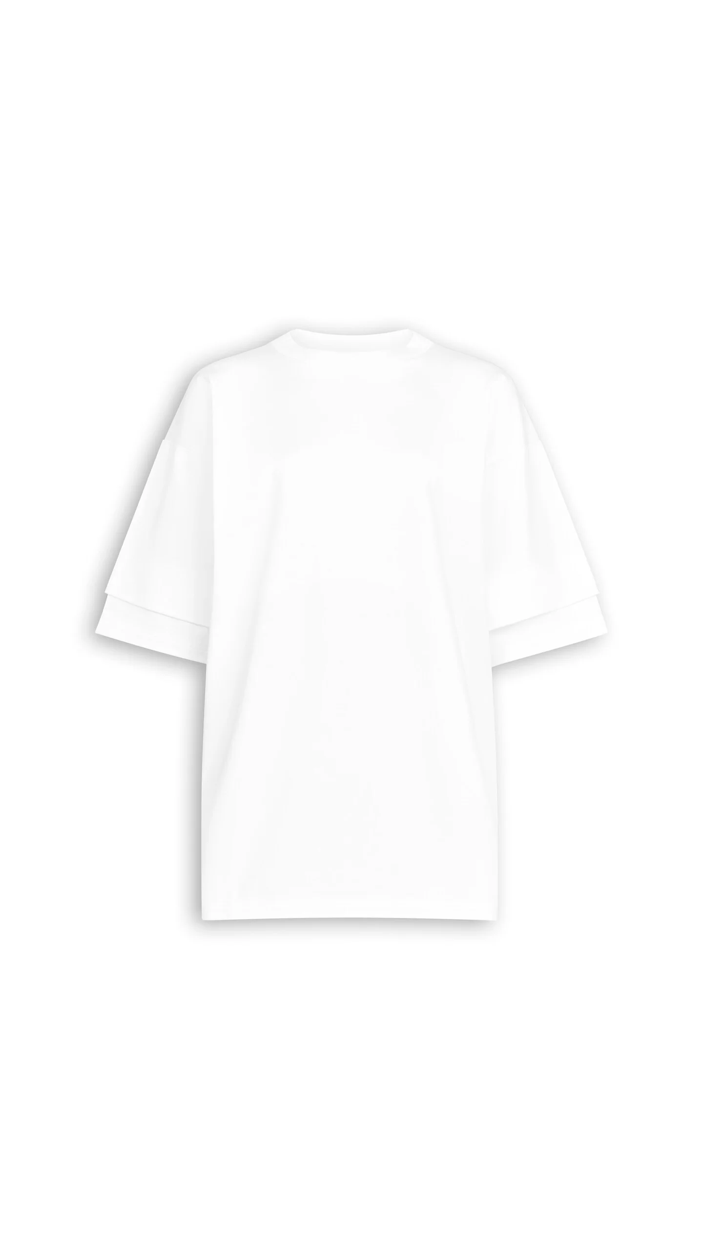 LAYERED COTTON T-SHIRT - 1