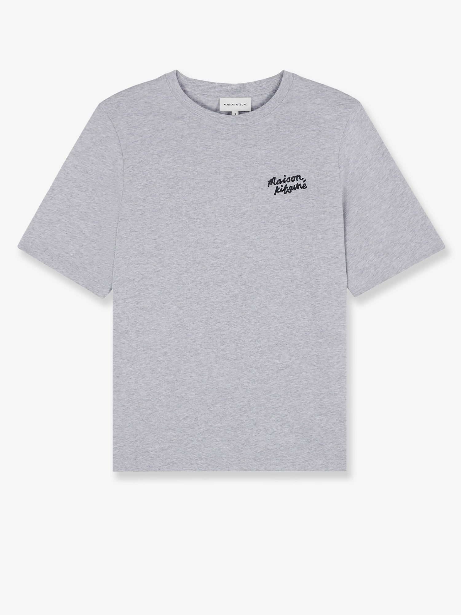 Maison Kitsune Cotton T-Shirt With Lettering Logo - 1