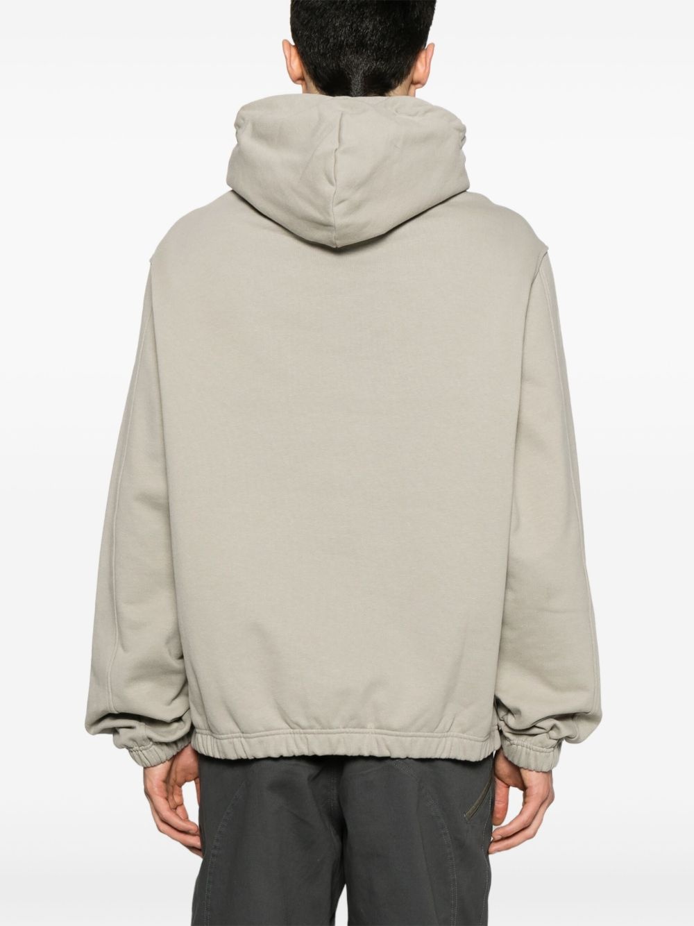 logo-embroidered hoodie - 4
