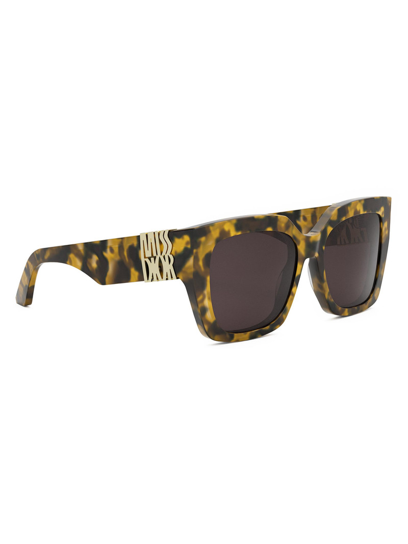 Women's MissDior S2I Square Sunglasses - Brown Blonde Havana 8