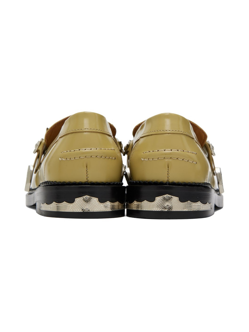 Beige Hardware Loafers 2