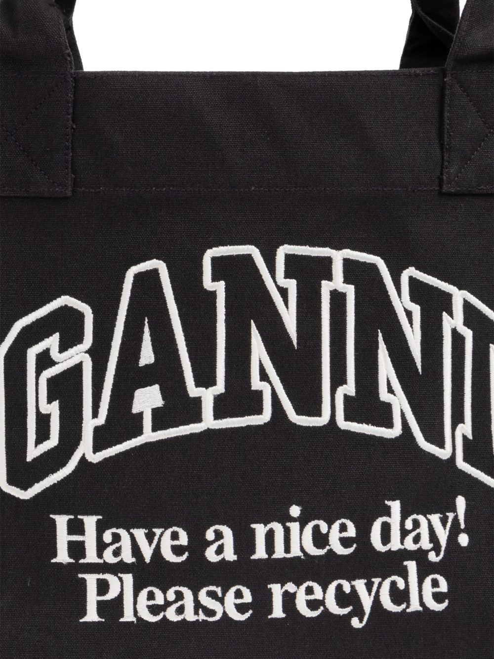 Ganni Women Recycled Cotton Large Tote Bag - 5