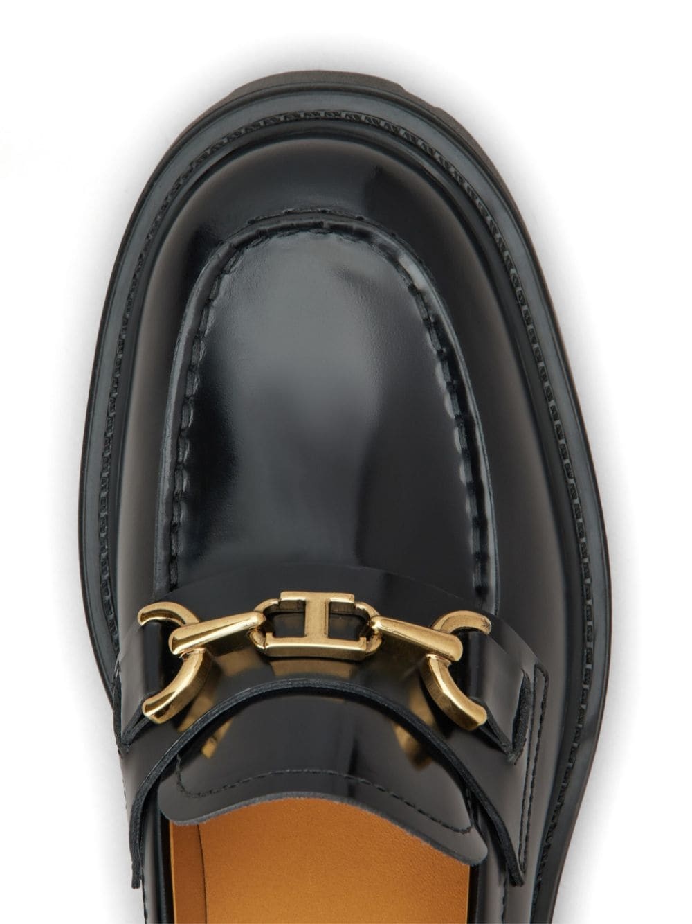 60mm leather loafers - 5