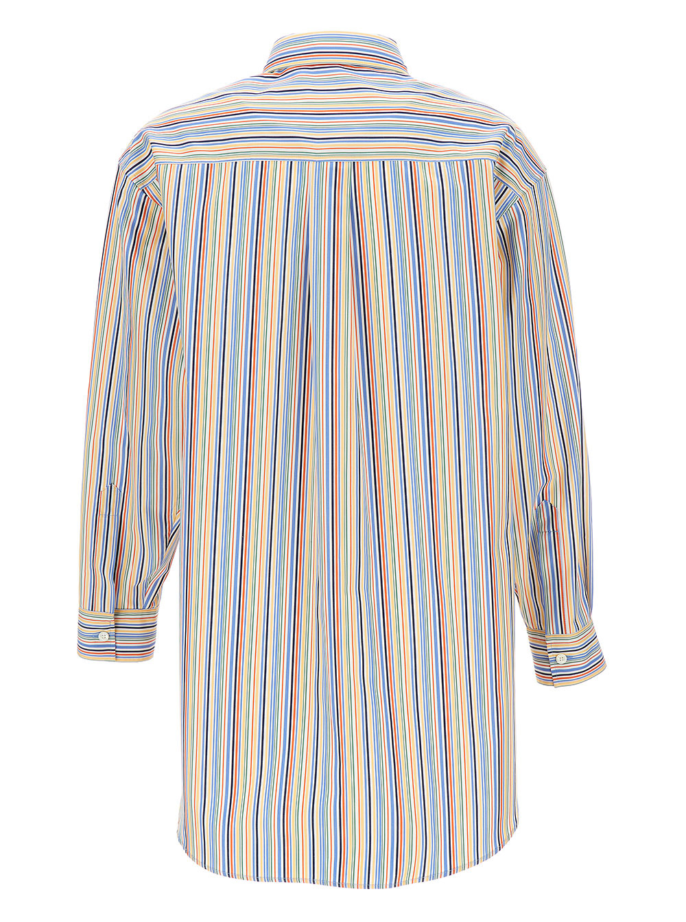 Etro Women Oversized Multicolor Shirt With Stripe Motif And Pegasus Embroidery In Cotton Woman - 2