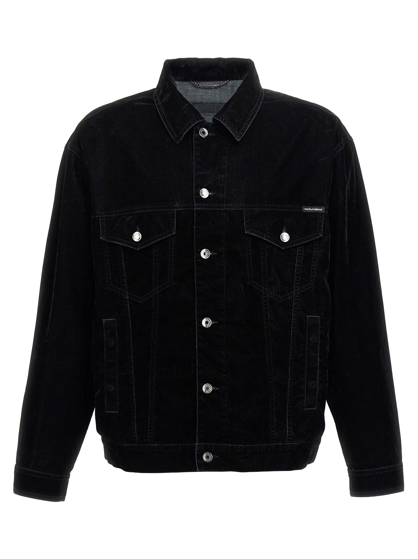 Dolce & Gabbana Men Velvet Shirt Jacket - 1
