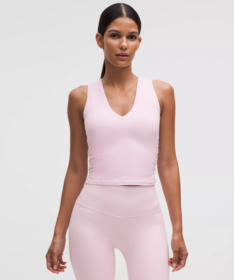 All It Takes V-Neck Tank Top Light Support, B–D Cup *Ribbed Nulu 1