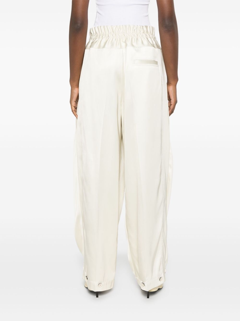 pleated palazzo trousers - 4