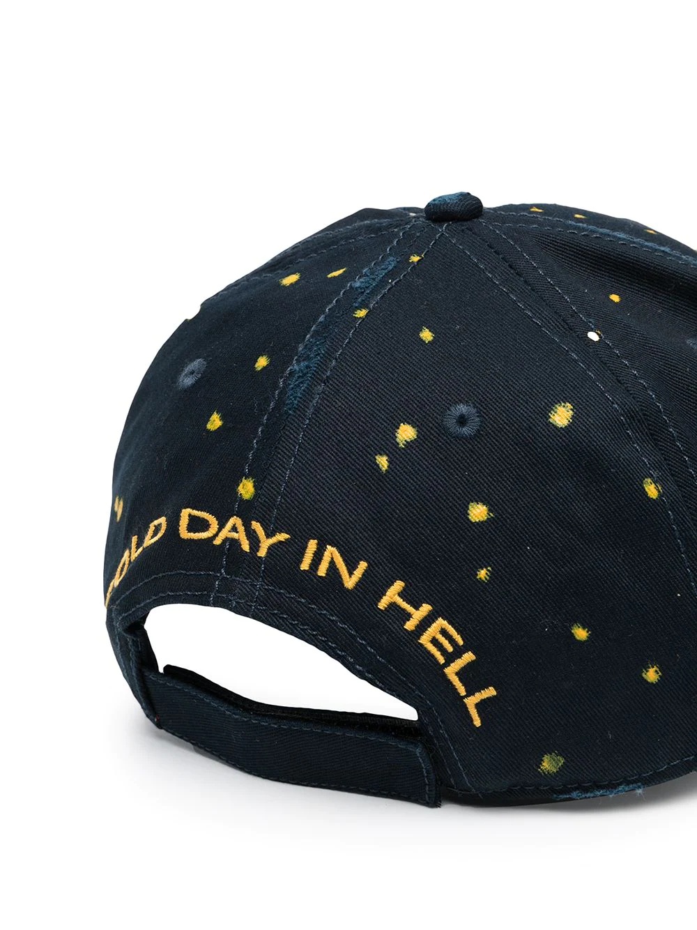 paint splatter pattern baseball cap - 2