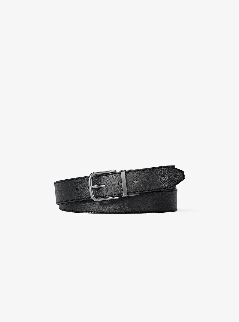 Pebbled Leather Belt - 1