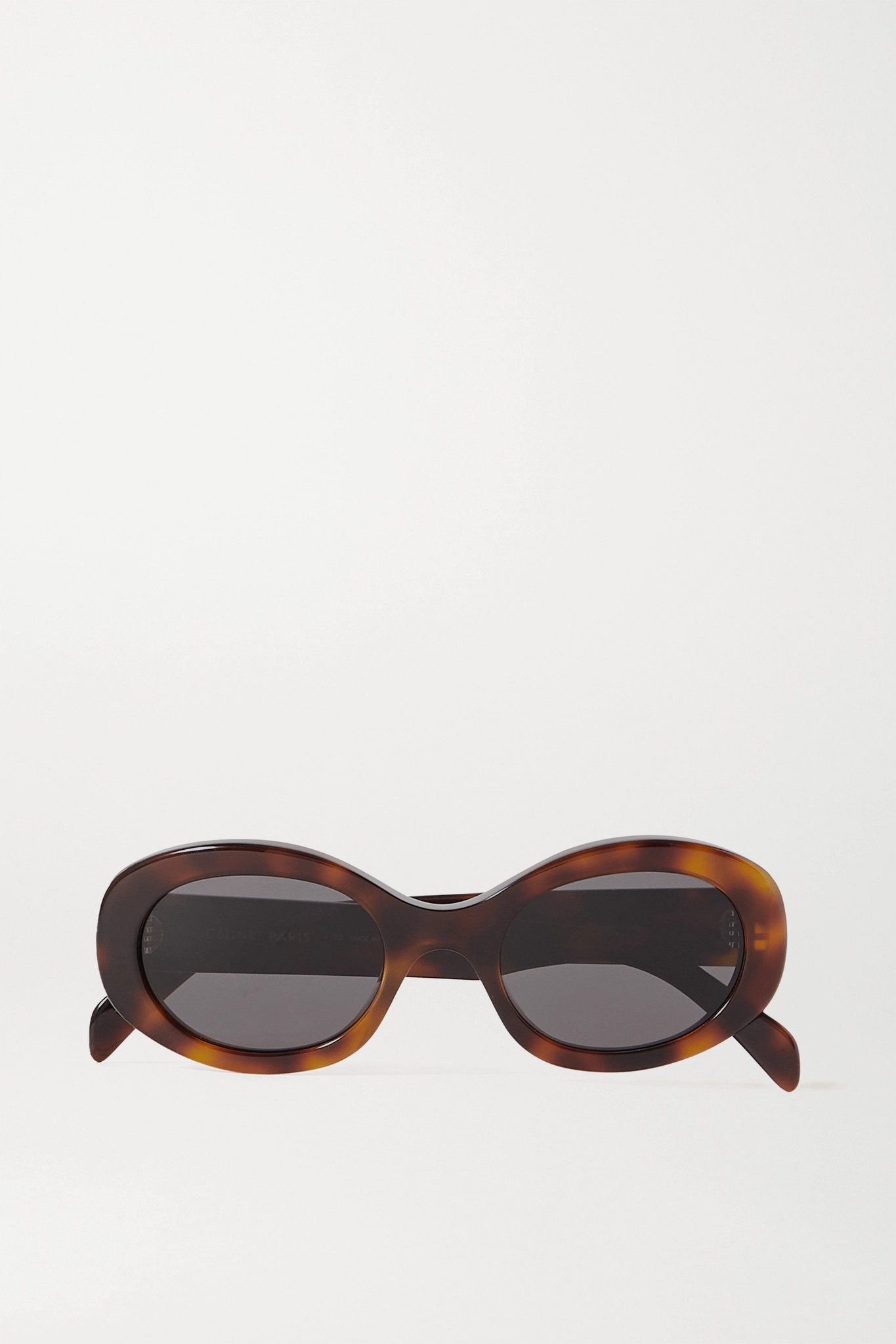 Oval-frame acetate sunglasses - 1