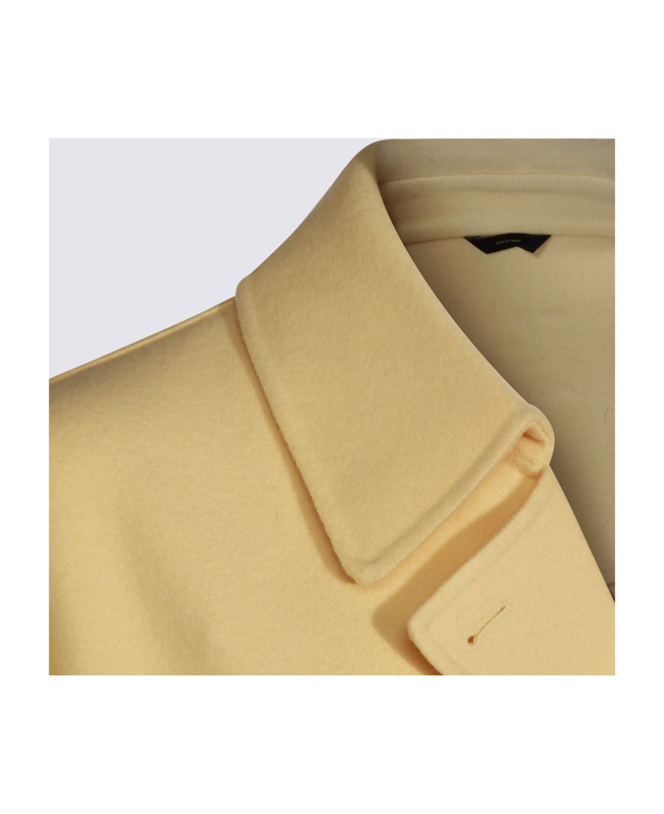 Yellow Wool Coat - 4