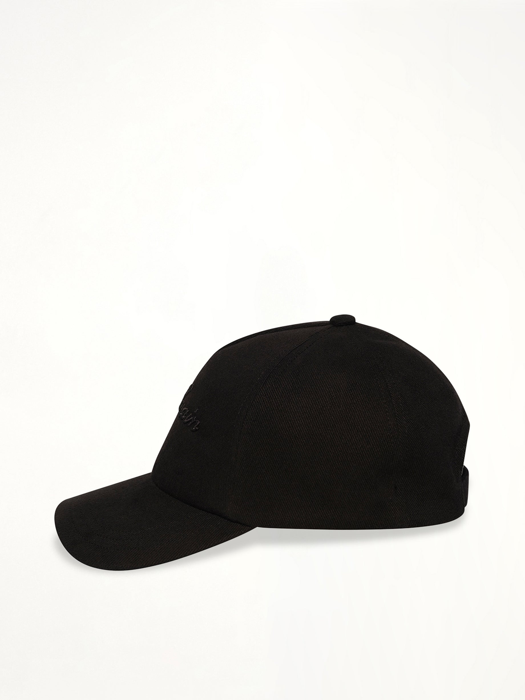 Balmain Signature Cotton Cap in Black - 2
