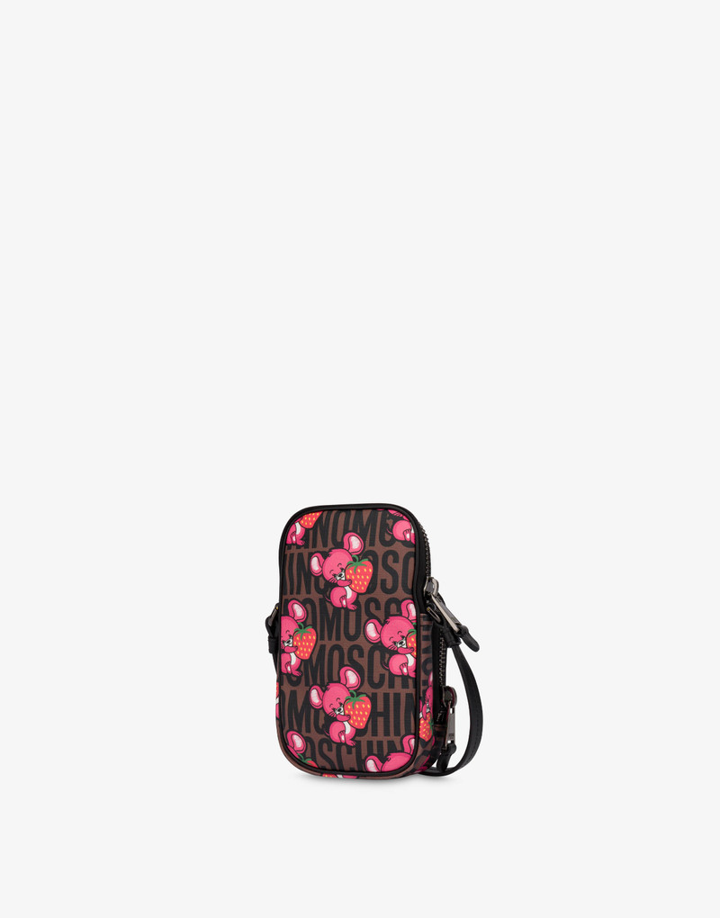 Moschino ILLUSTRATED ANIMALS SMALL BAG FOR MOBILE PHONE outlook