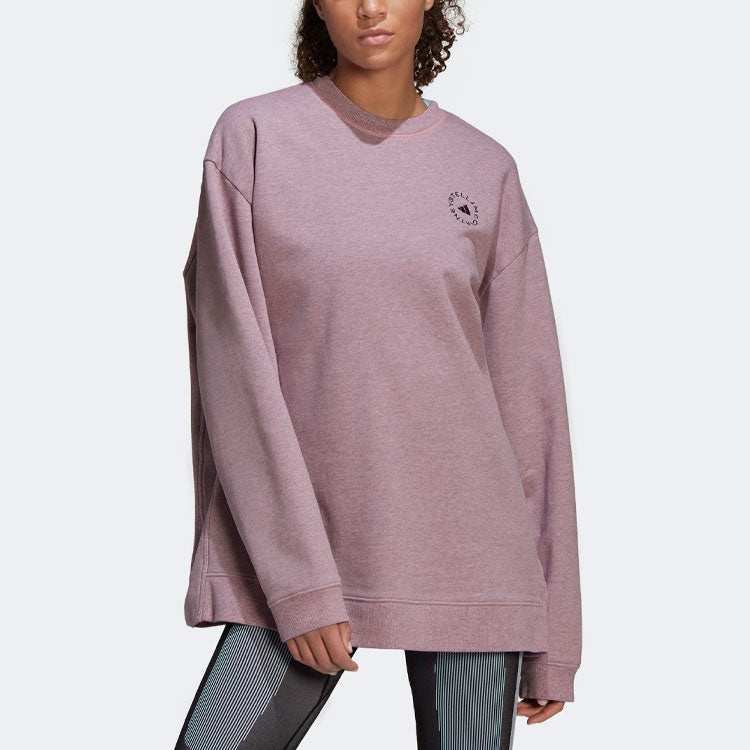 (WMNS) adidas By Stella McCartney Sportswear Sweatshirt 'Purple' HB7409 - 3