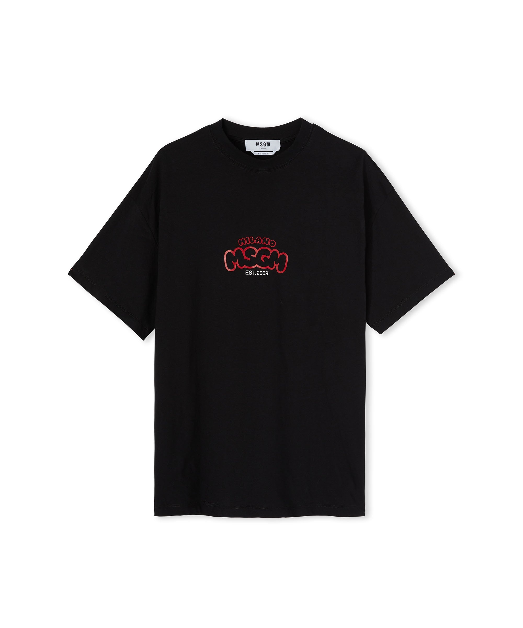 Cotton crewneck t-shirt with logo and "cocktail" graphic in collaboration with Burro Studio - 3