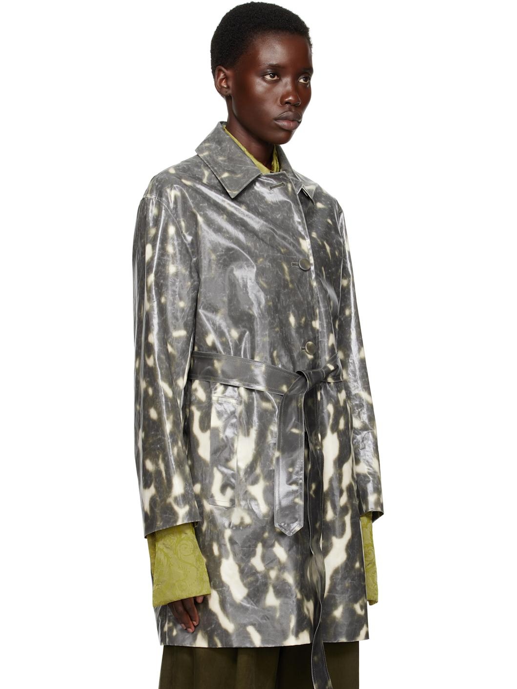 Black Water Repellent Mac Coat - 2