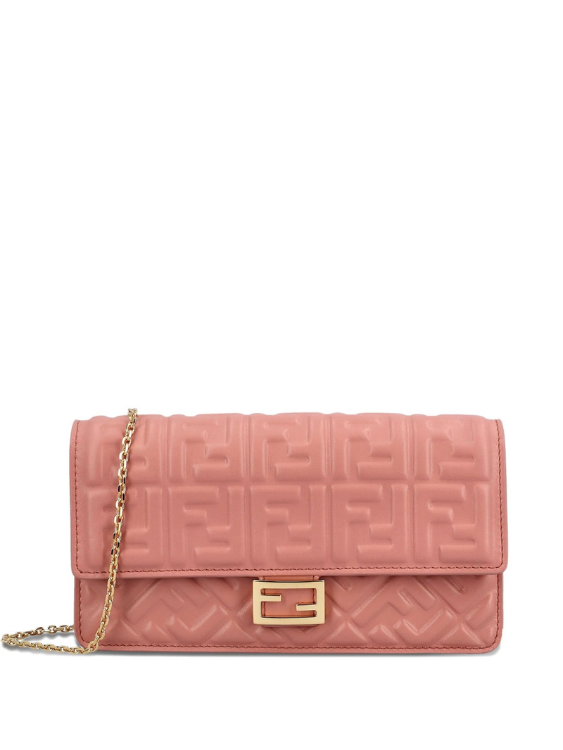 Fendi Baguette Embossed-logo Leather Wallet 1