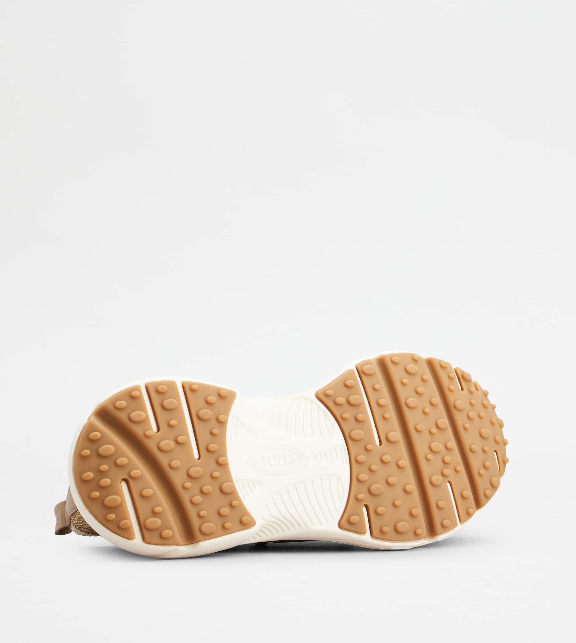 KATE SLIP-ON SNEAKERS IN FABRIC - GOLD, BROWN - 5