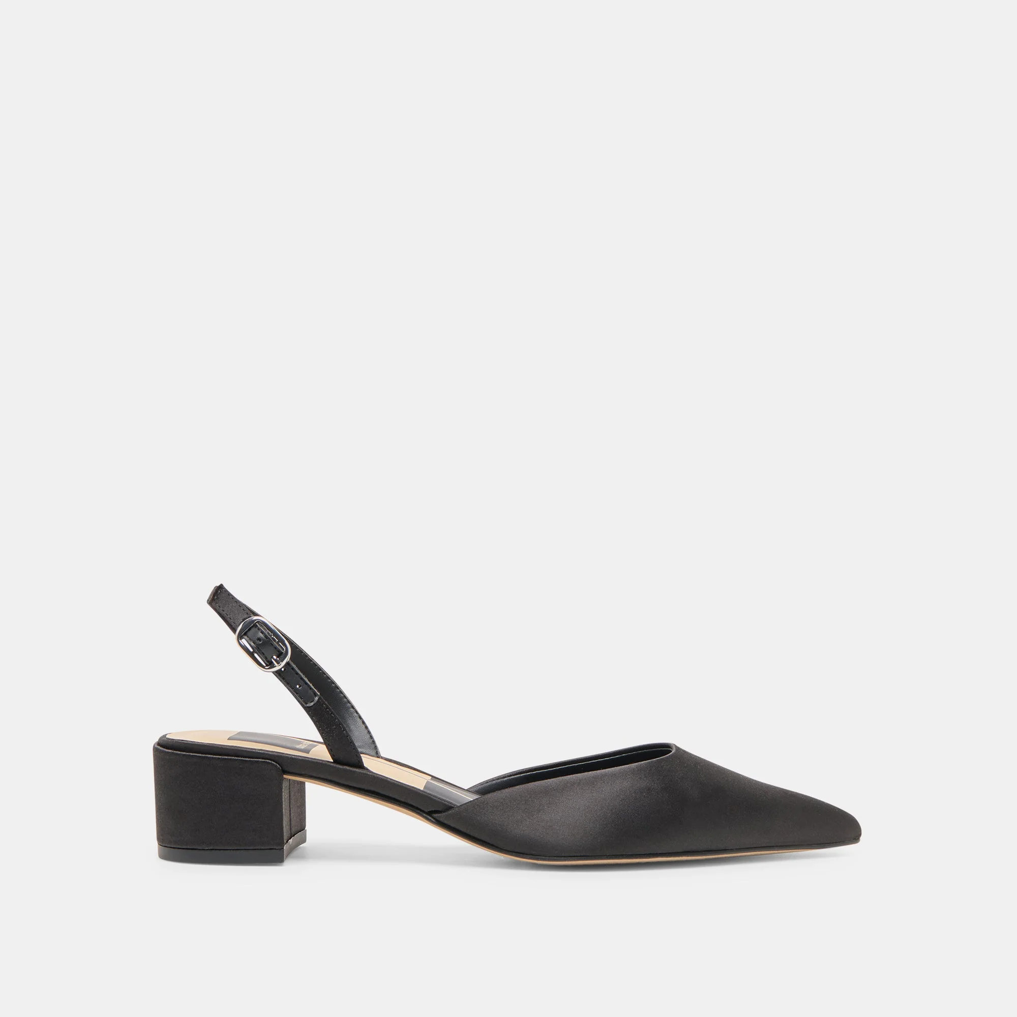 CAREL HEELS ONYX SATIN - 1