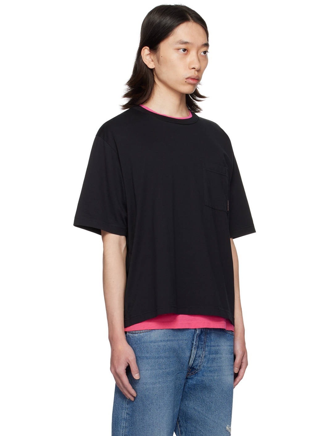 Black Organic Cotton Crewneck T-Shirt - 2