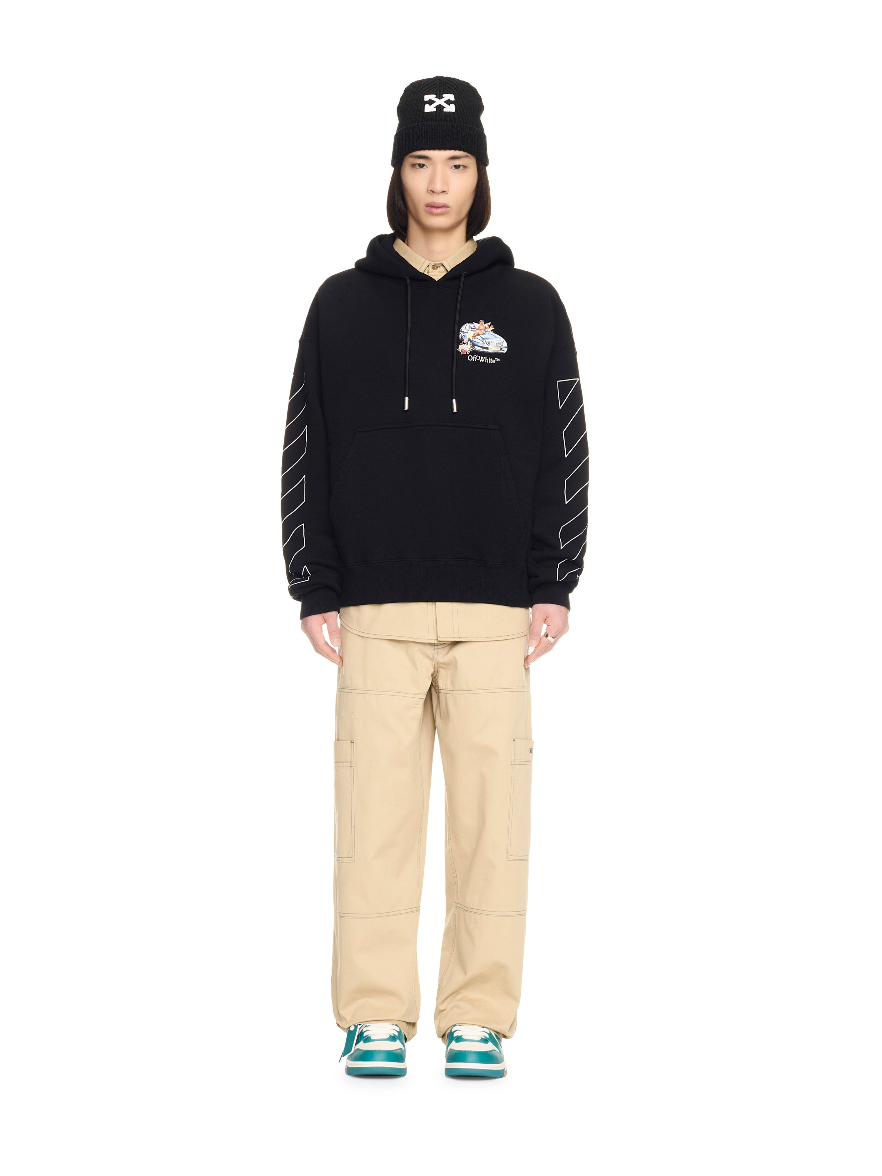 Black Fresco Arrow Hoodie - 2