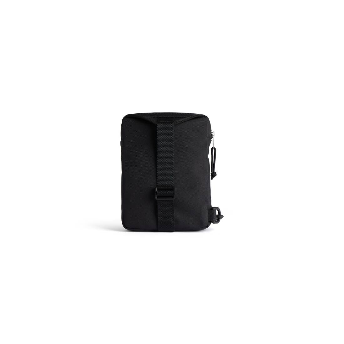 Men's Explorer Crossbody Messenger Bag in Black - 3