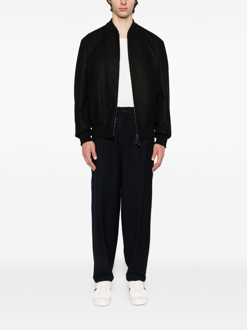 GIORGIO ARMANI pleated virgin wool trousers outlook