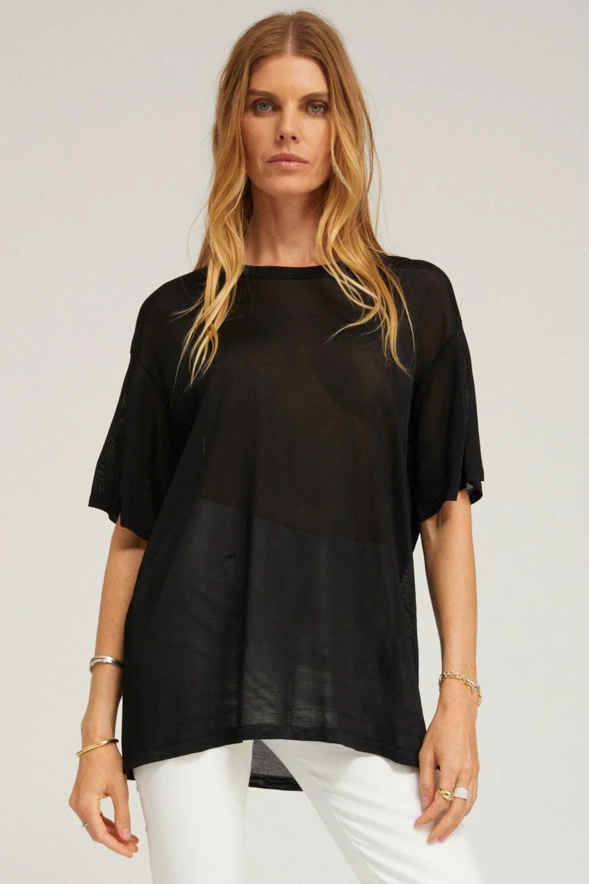 RAYON FRENCH TERRY VINTAGE TEE - 1