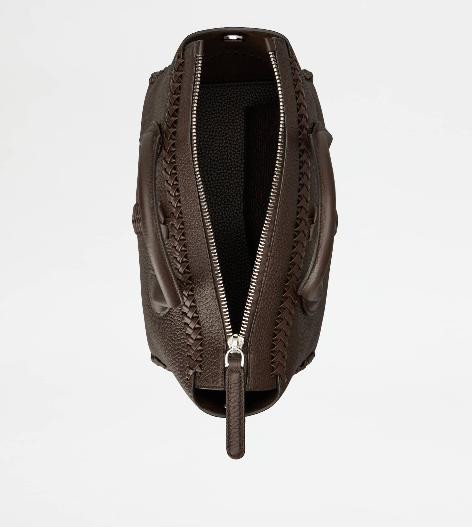 TOD'S DI BAG IN LEATHER SMALL - BROWN - 4