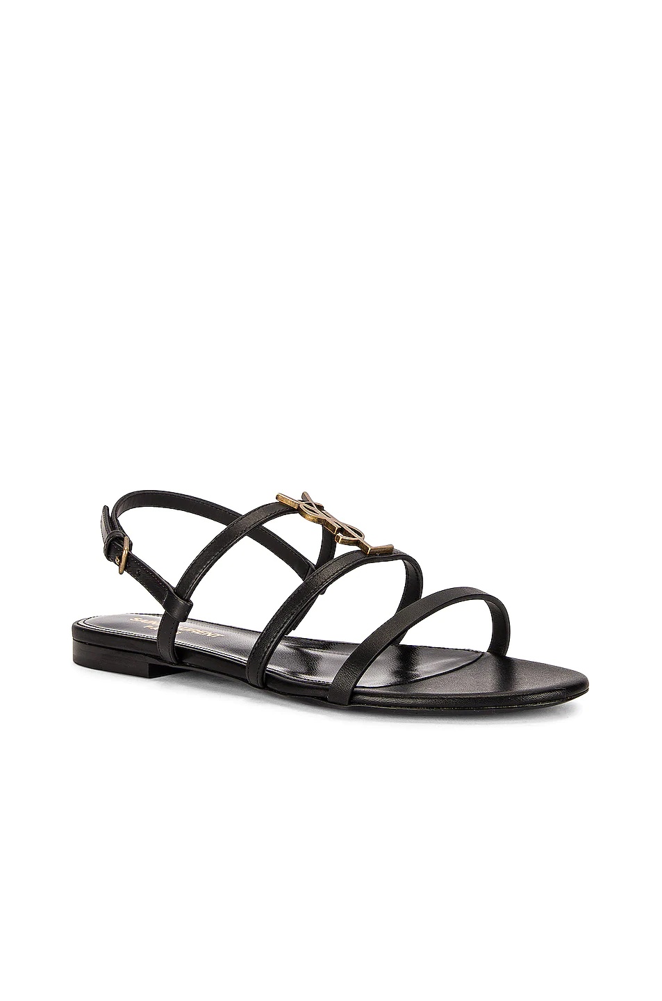 Cassandra Leather Flat Sandals - 3