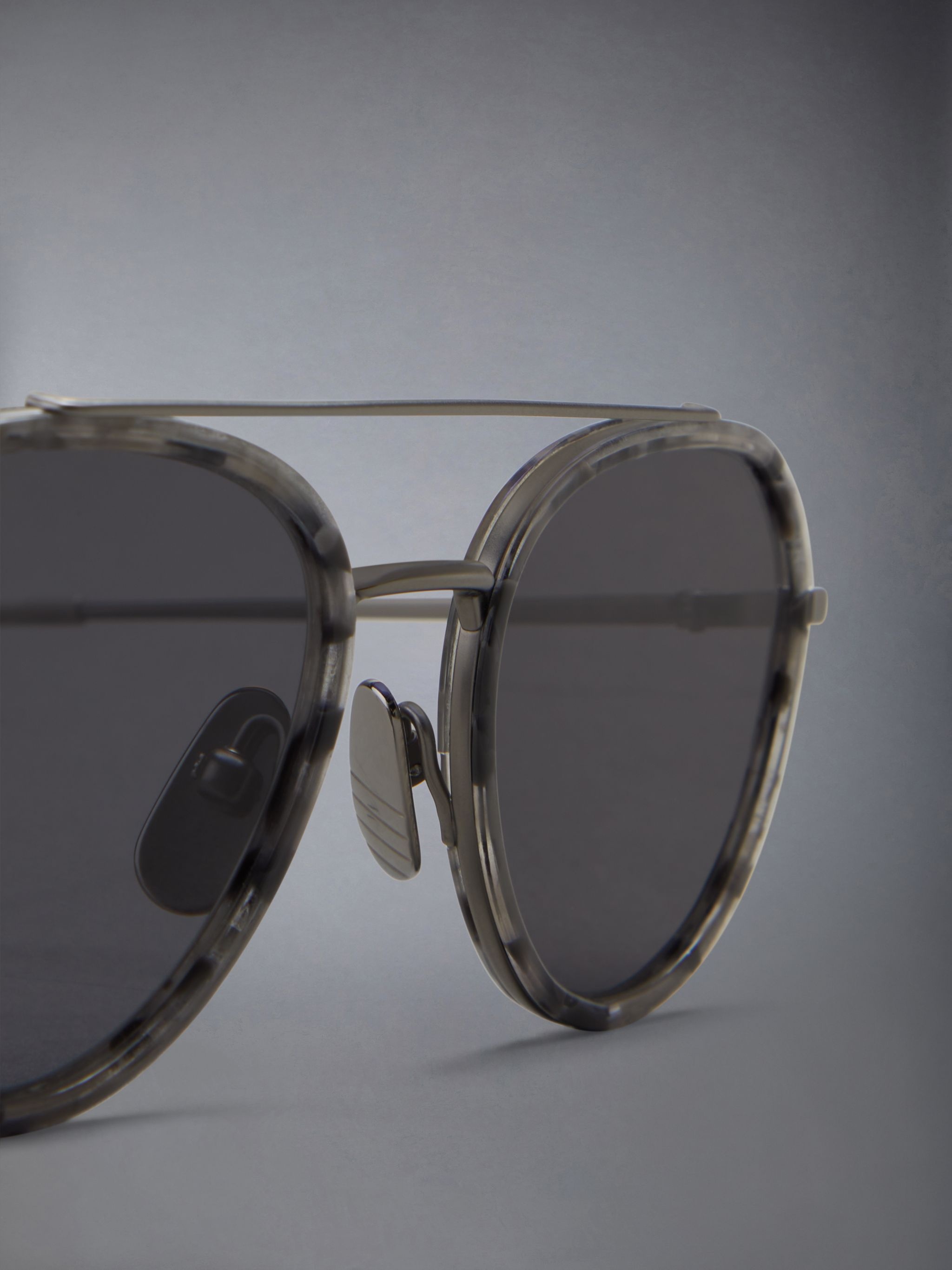 Acetate And Titanium Aviator Sunglasses - 3
