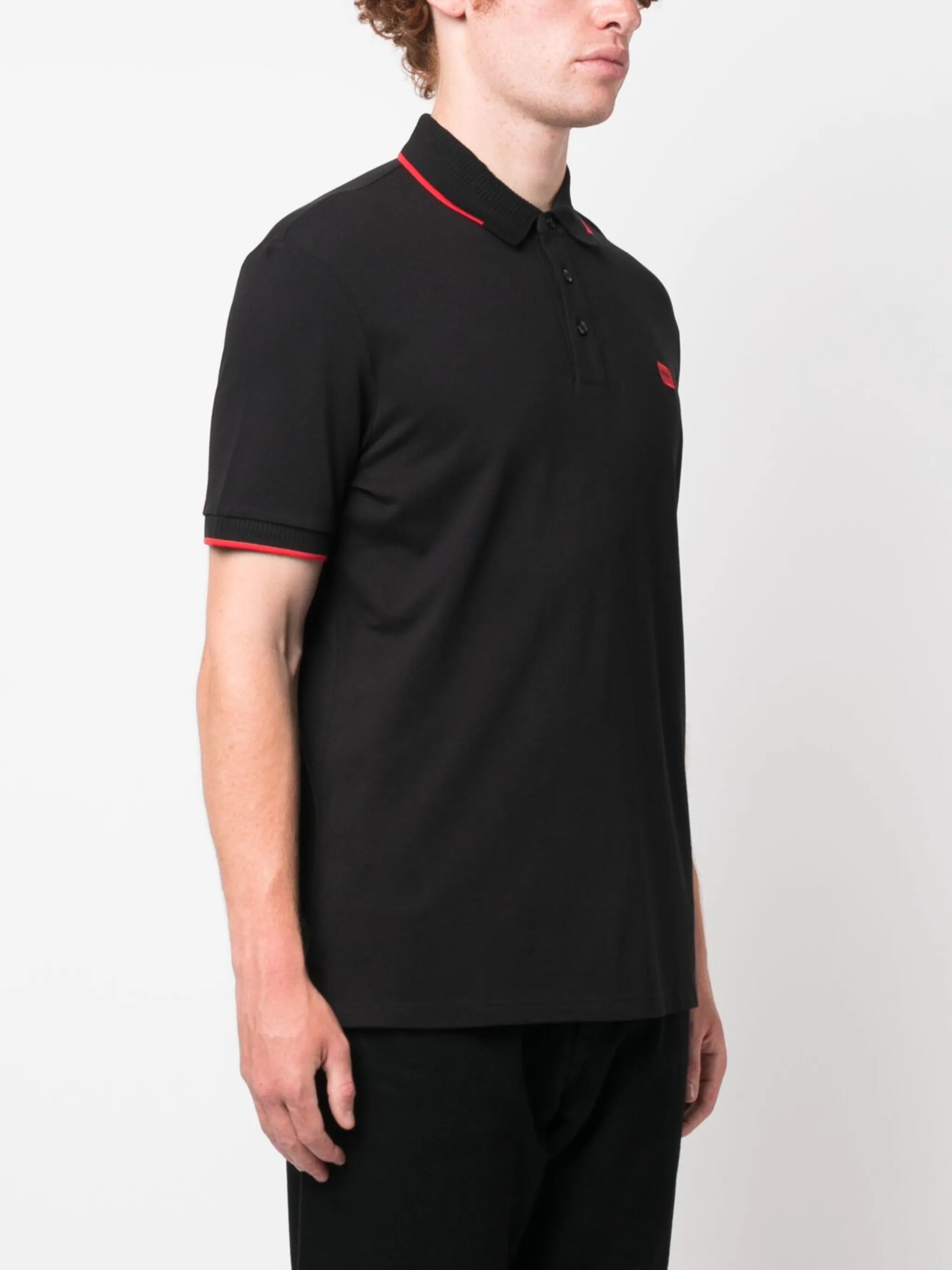 Hugo Logo-patch Cotton Polo Shirt - 4